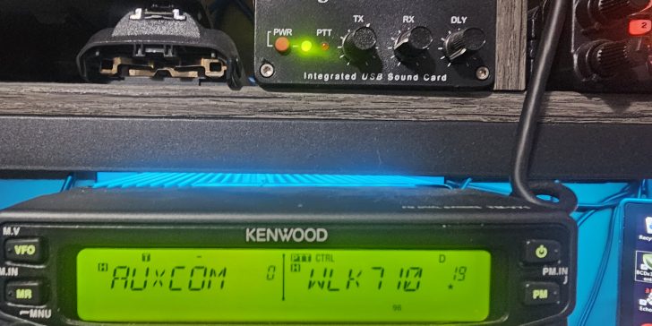 A signalink bridging a radio to a computer can be used to enable packet radio for message relays